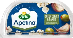 ARLA APETINA SNACK VIHREÄT OLIIVIT-VALKOSIPULII 100 G