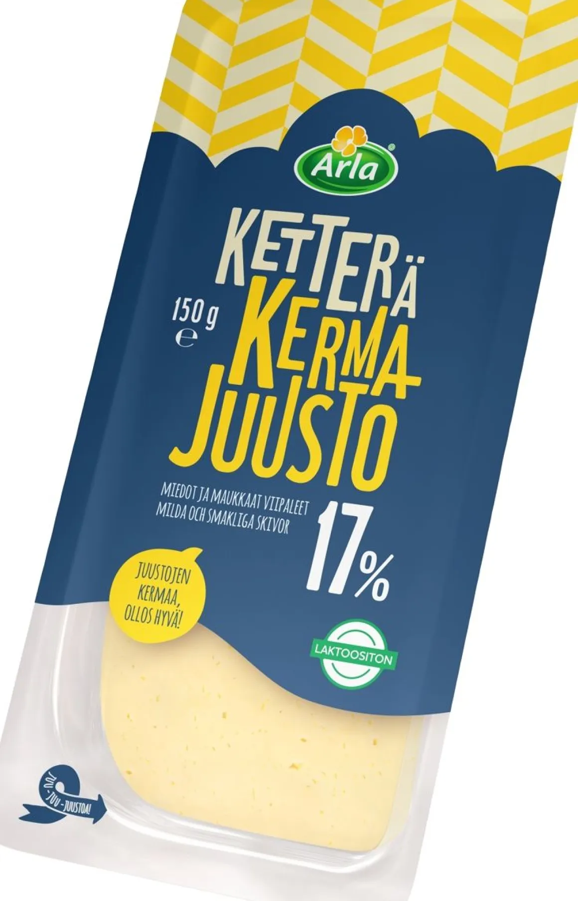 ARLA KETTERÄ KERMAJUUSTO 17% VIIPALE 150 G