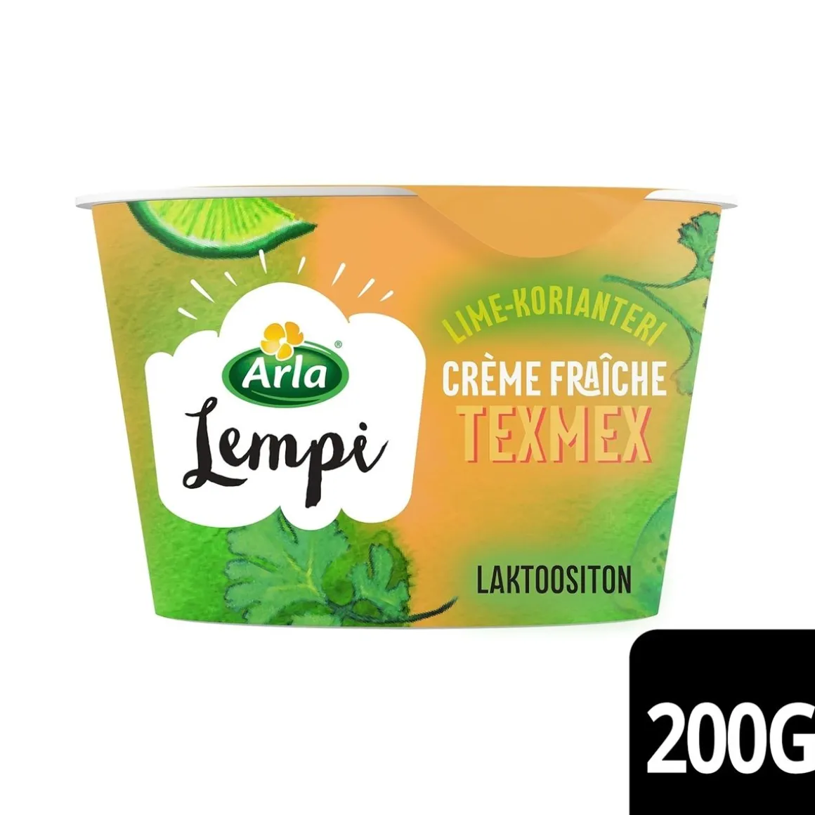 ARLA LEMPI TEXMEX CREME FRAICHE LIME-KORIANTERI LAKTON 200 G