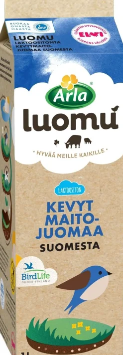 ARLA LUOMU LAKTON KEVYTMAITOJUOMA SUOMI 1L