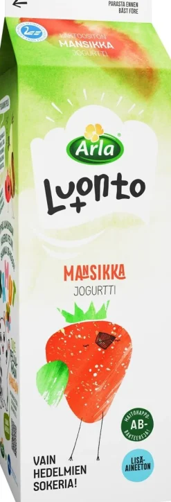 ARLA LUONTO+ AB MANSIKKAJOGURTTI LAKTON 1KG