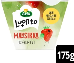ARLA LUONTO+ AB MANSIKKAJOGURTTI LAKTON 175 G