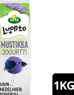 ARLA LUONTO+ AB MUSTIKKAJOGURTTI LAKTON 1KG