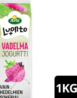 ARLA LUONTO+ AB VADELMAJOGURTTI LAKTON 1KG
