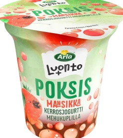 ARLA LUONTO+ POKSIS KERROSJOGURTTI MANSIKKA VL 150 G