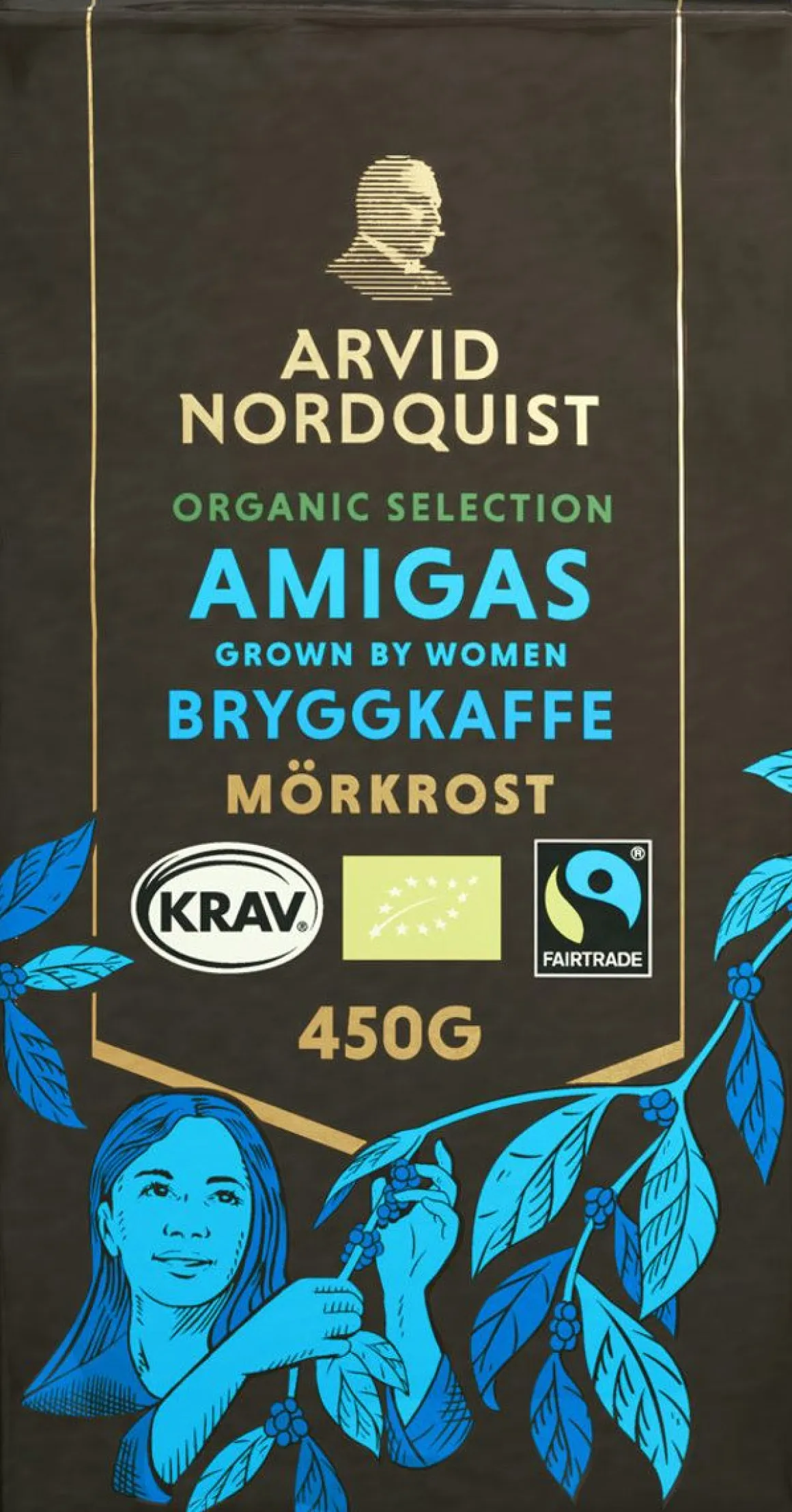 ARVID NORDQUIST AMIGAS SUODATINJAUHATUS KAHVI 450 G