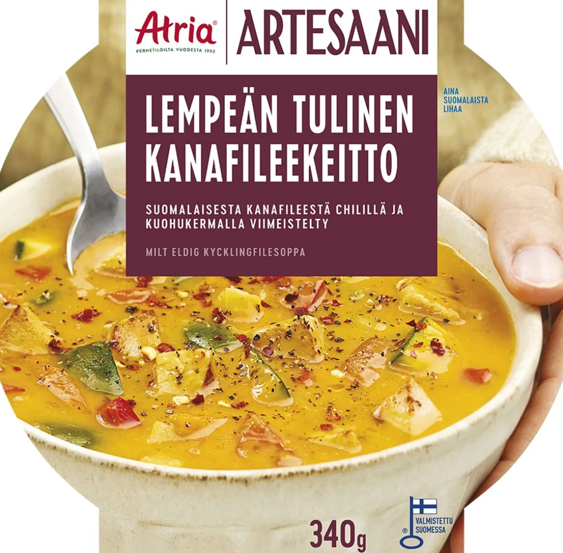 ATRIA ARTESAANI LEMPEÄN TULINEN KANAFILEEKEITTO 340 G