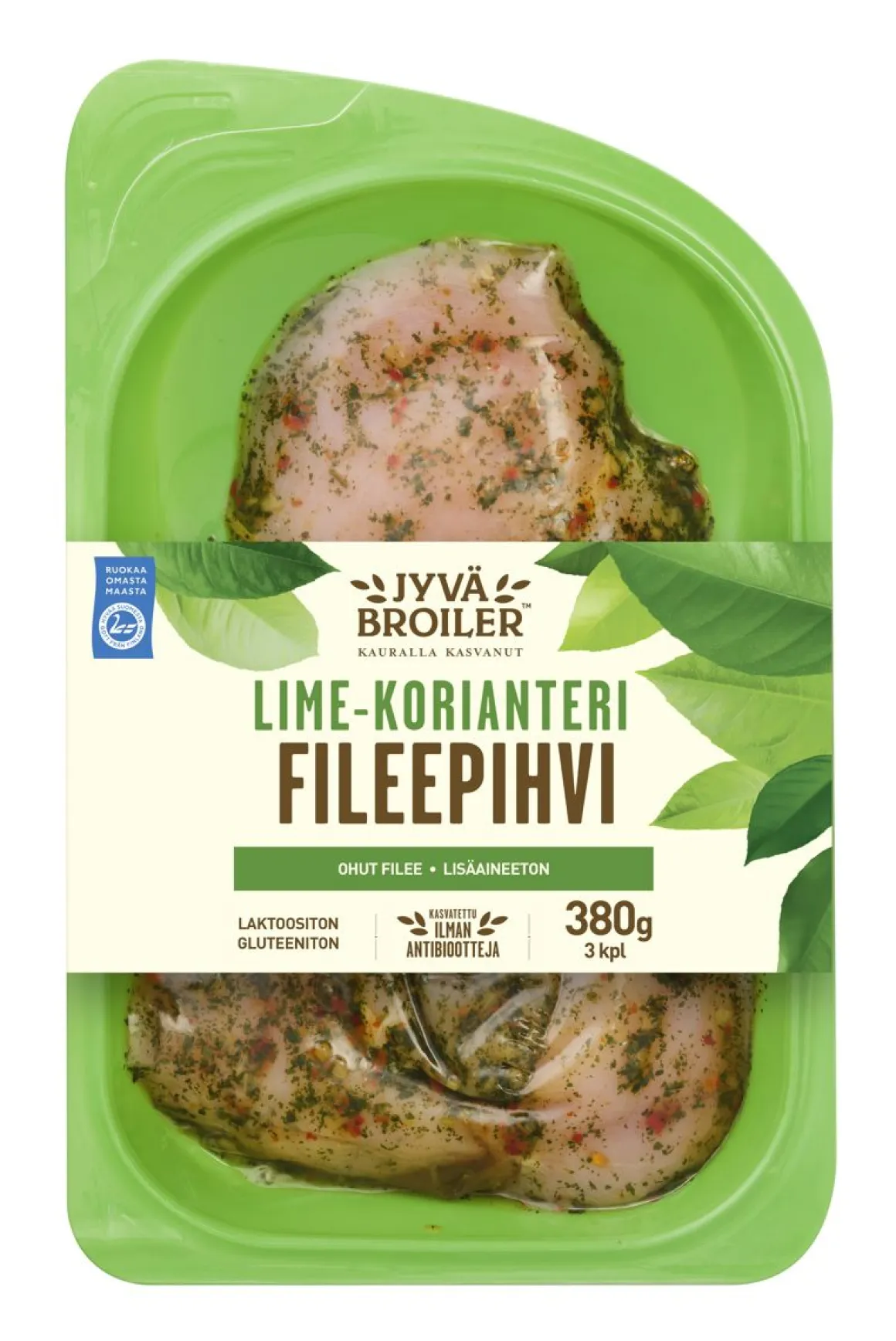 ATRIA JYVÄBR. BROILEIRN FILEEPIHVI LIME-KORIANTERI 380 G