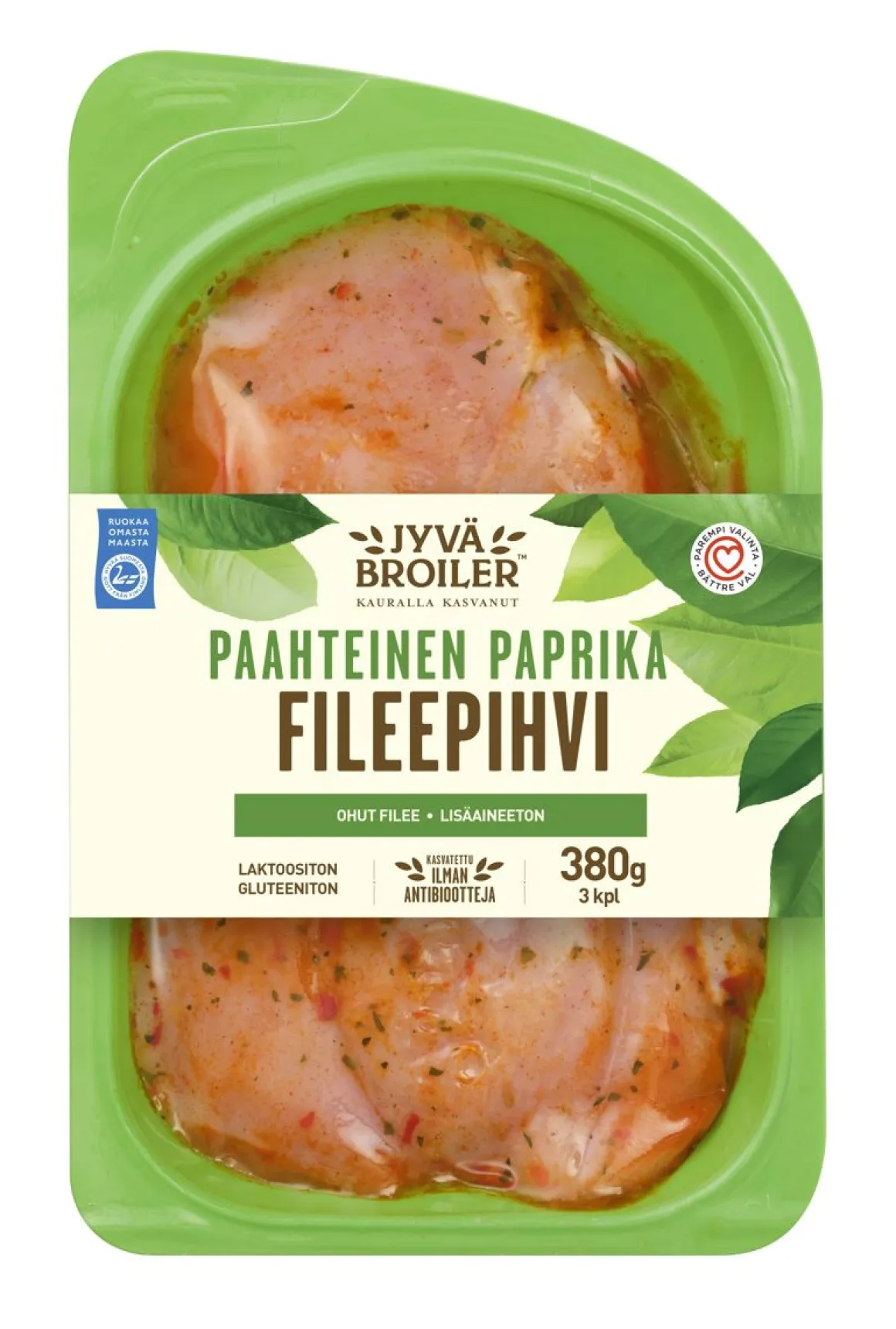 ATRIA JYVÄBR. BROILERIN FILEEPIHVI PAAHTEINEN PAPRIKA 380 G