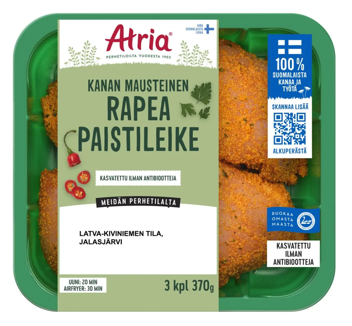 ATRIA KANAN RAPEA PAISTILEIKE MAUSTEINEN 370 G