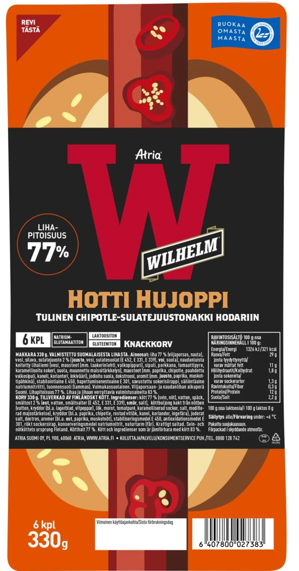 ATRIA WILHELM HUJOPPI HOTTI 330 G
