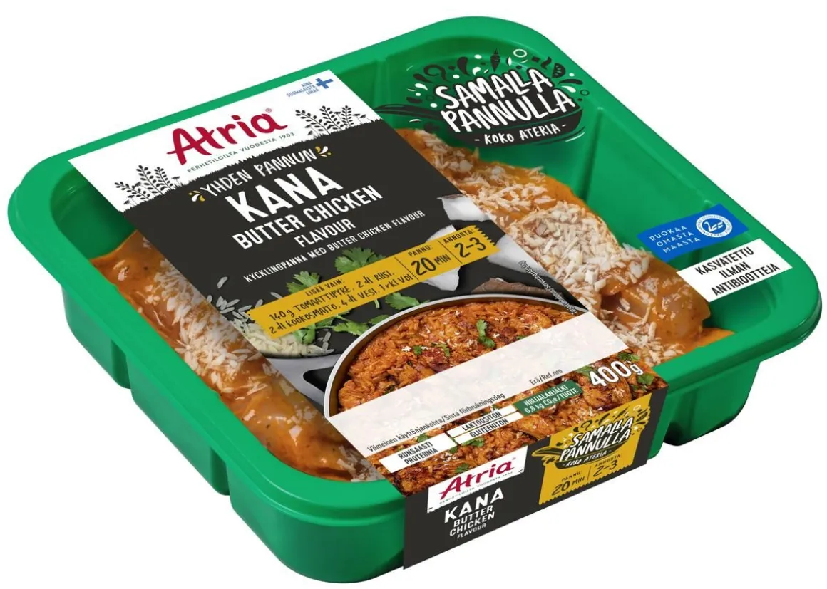 ATRIA YHDEN PANNUN KANA BUTTER CHICKEN FLAVOUR 400 G
