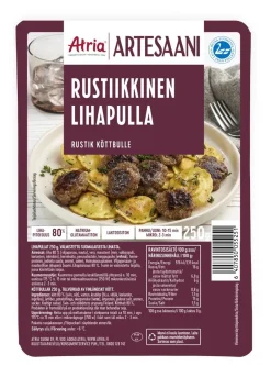 ATRIA ARTESAANI RUSTIIKKINEN LIHAPULLA 250 G