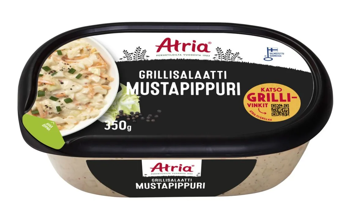 ATRIA GRILLISALAATTI MUSTAPIPPURI 350 G