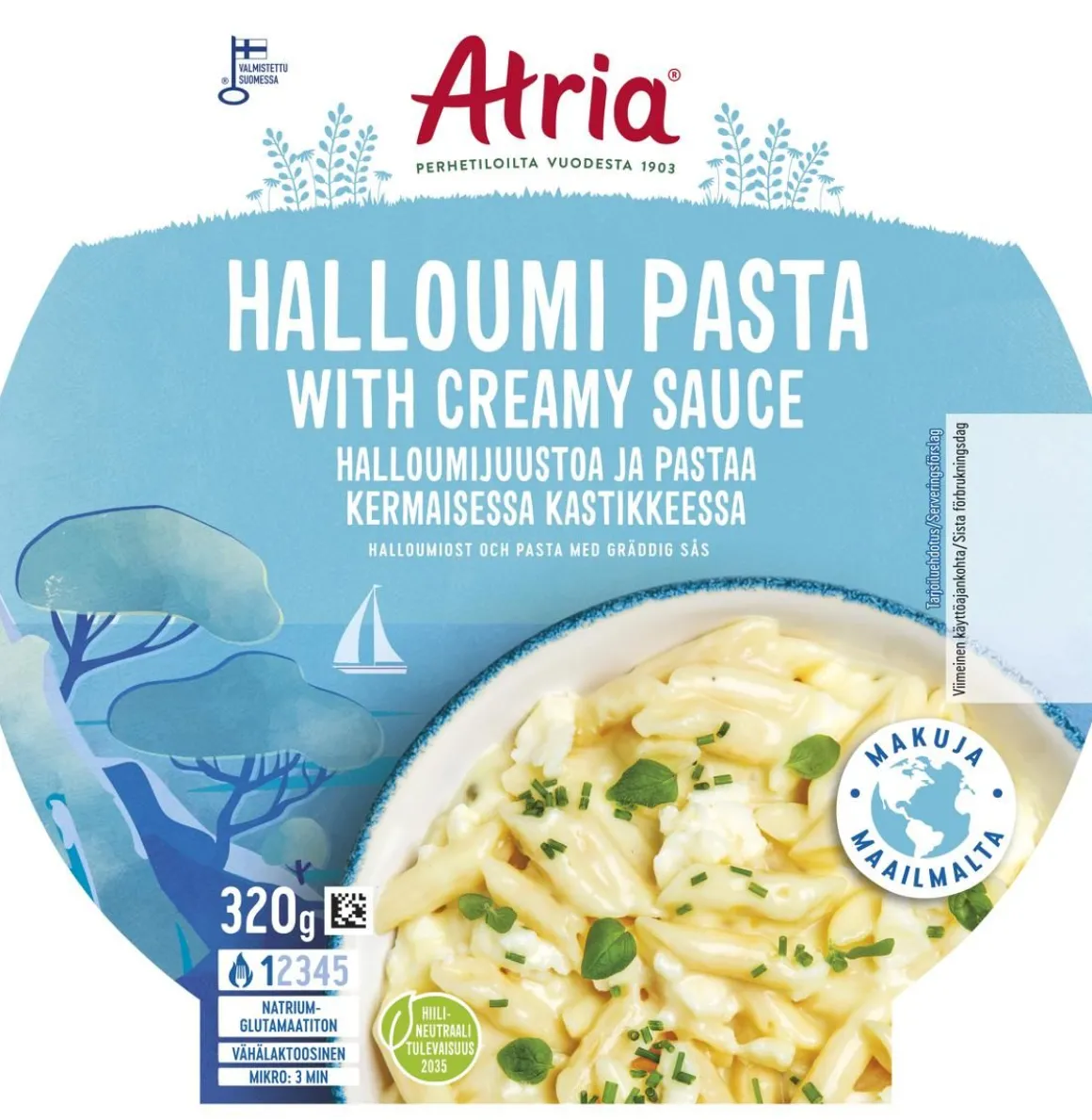 ATRIA HALLOUMI PASTA WITH CREAMY SAUCE 320 G