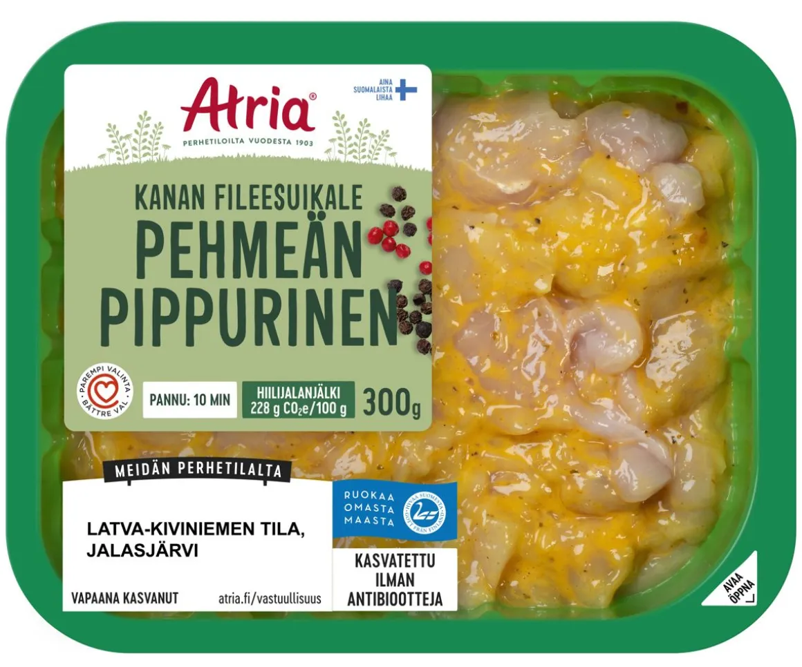 ATRIA KANAN FILEESUIKALE PEHMEÄN PIPPURINEN 300 G
