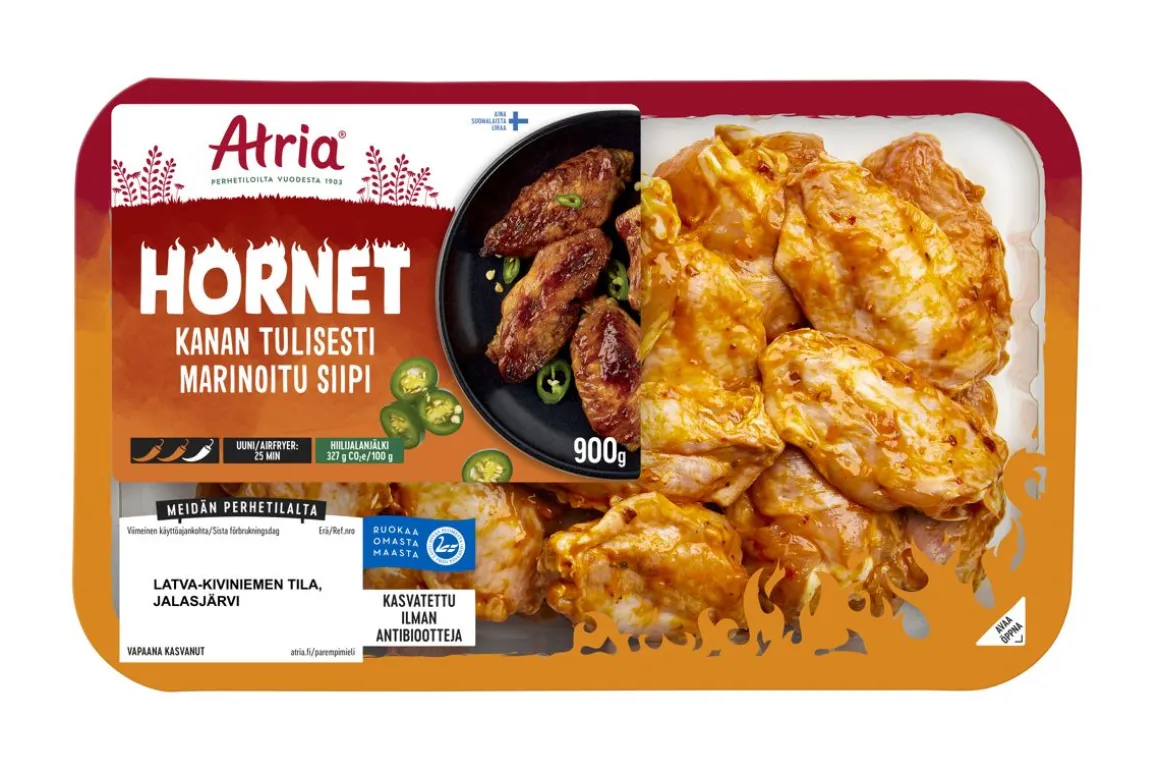 ATRIA KANAN HORNET TULISESTI MARINOITU SIIPI 900 G