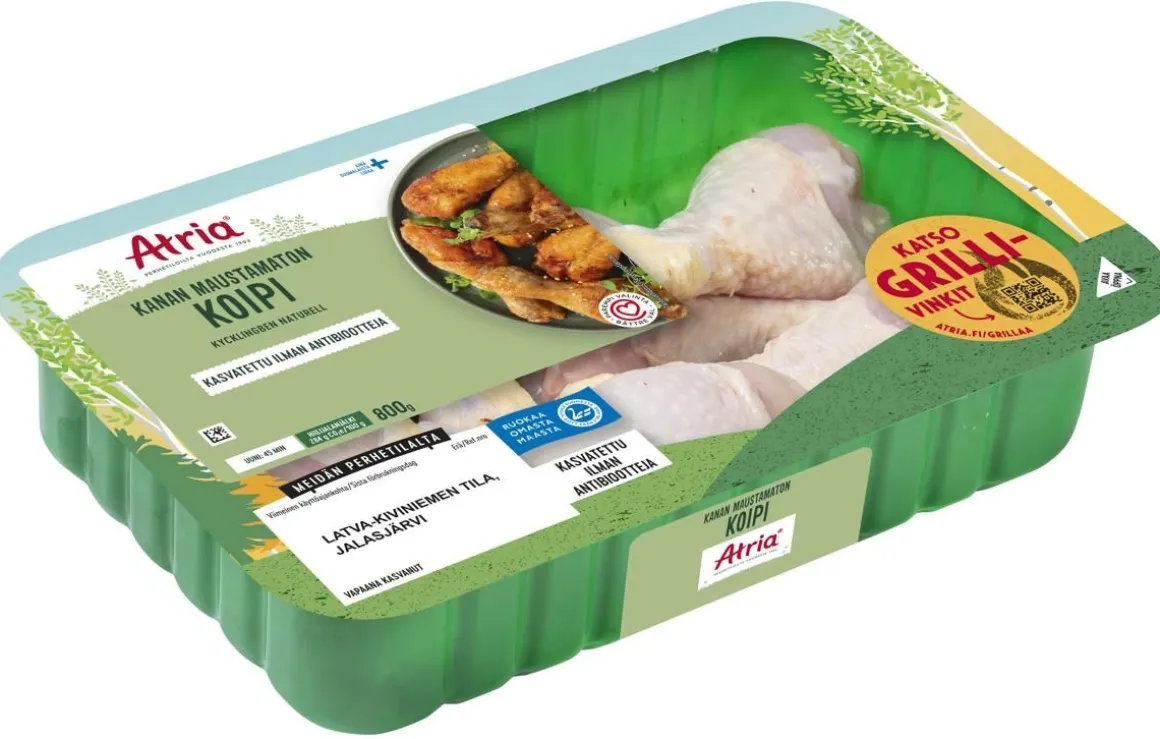 ATRIA KANAN KOIPI MAUSTAMATON 800 G