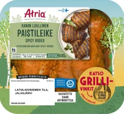 ATRIA KANAN LUULLINEN PAISTILEIKE SPICY RODEO 600 G