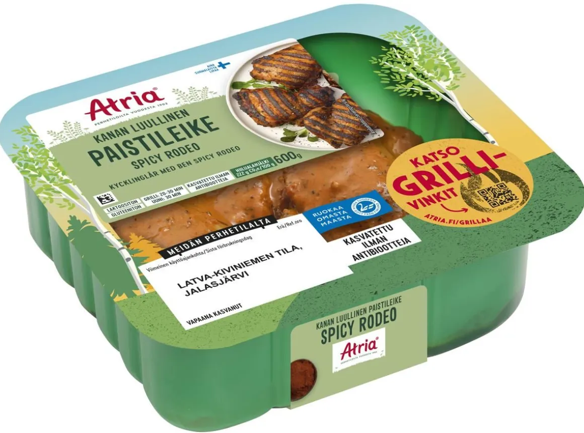 ATRIA KANAN LUULLINEN PAISTILEIKE SPICY RODEO 600 G