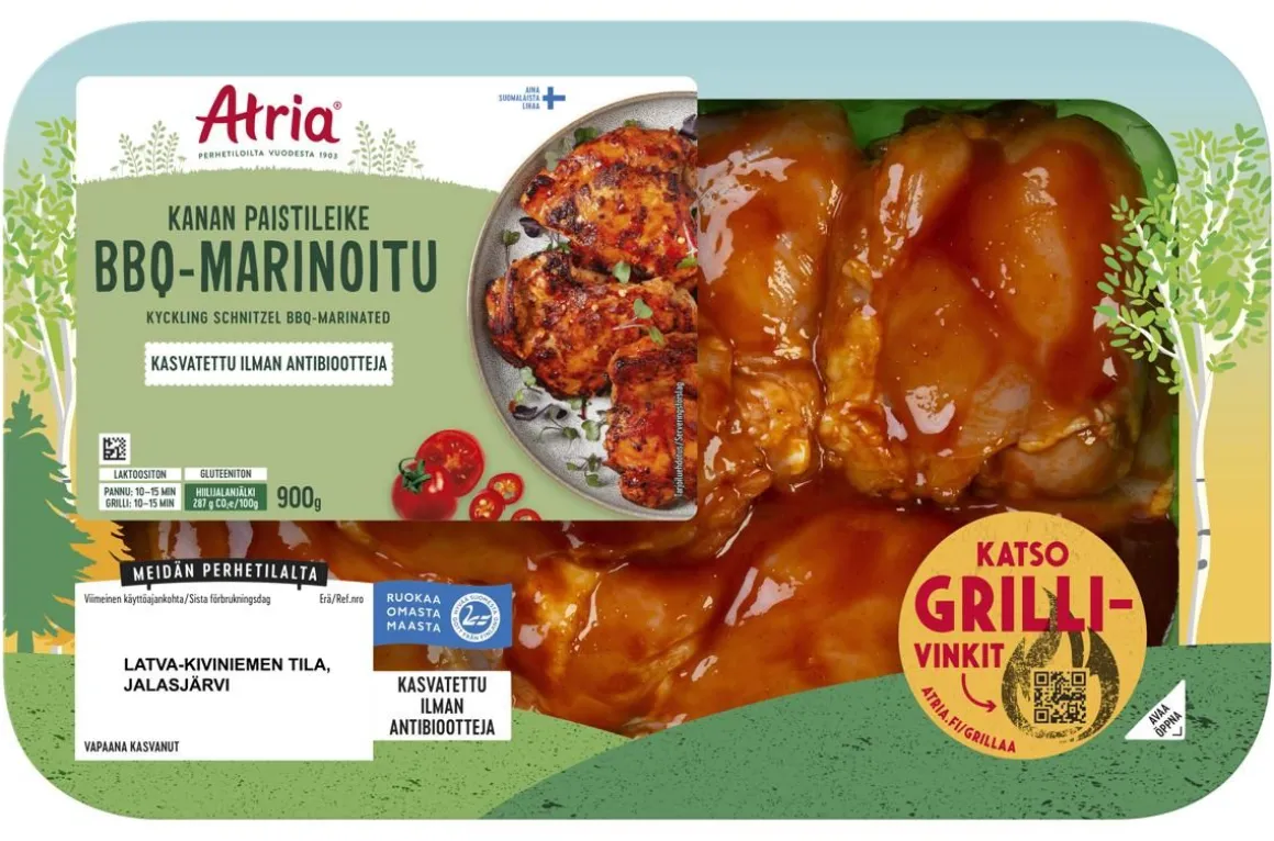 ATRIA KANAN PAISTILEIKE BBQ-MARINOITU 900 G
