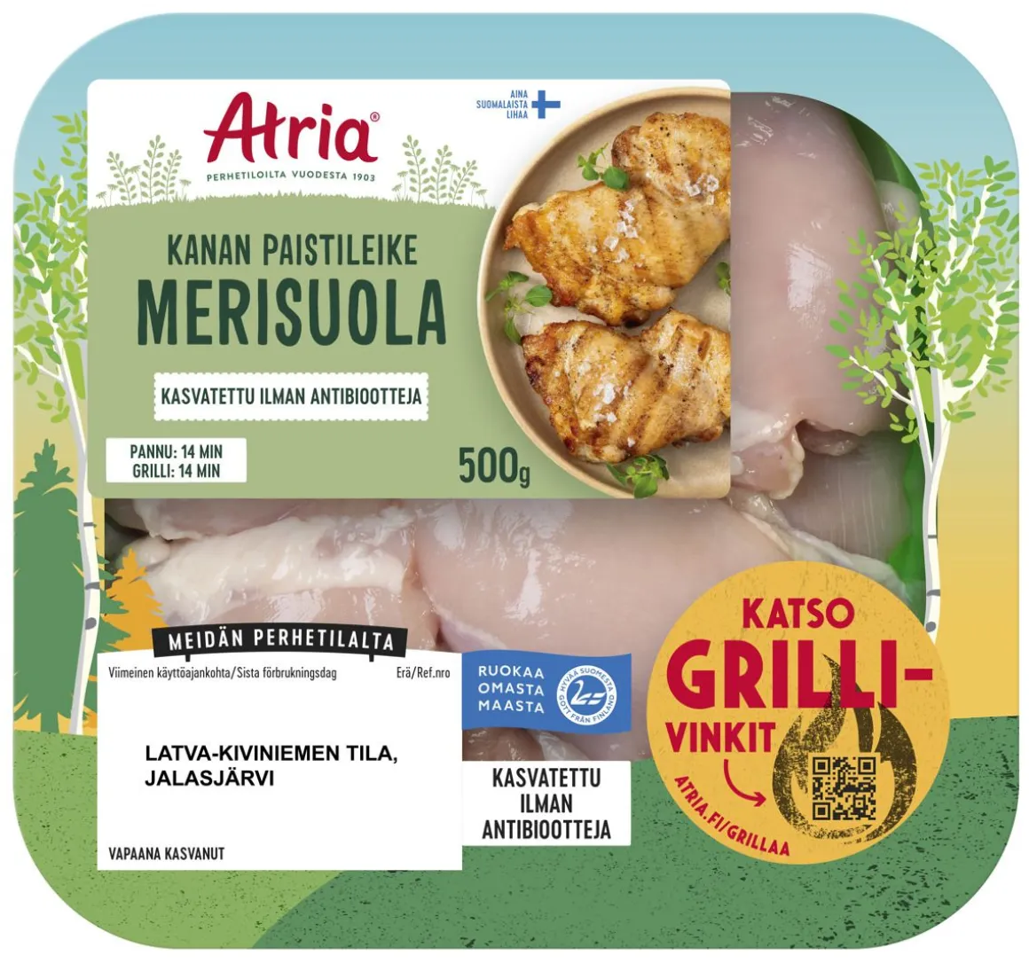 ATRIA KANAN PAISTILEIKE MERISUOLA 500 G