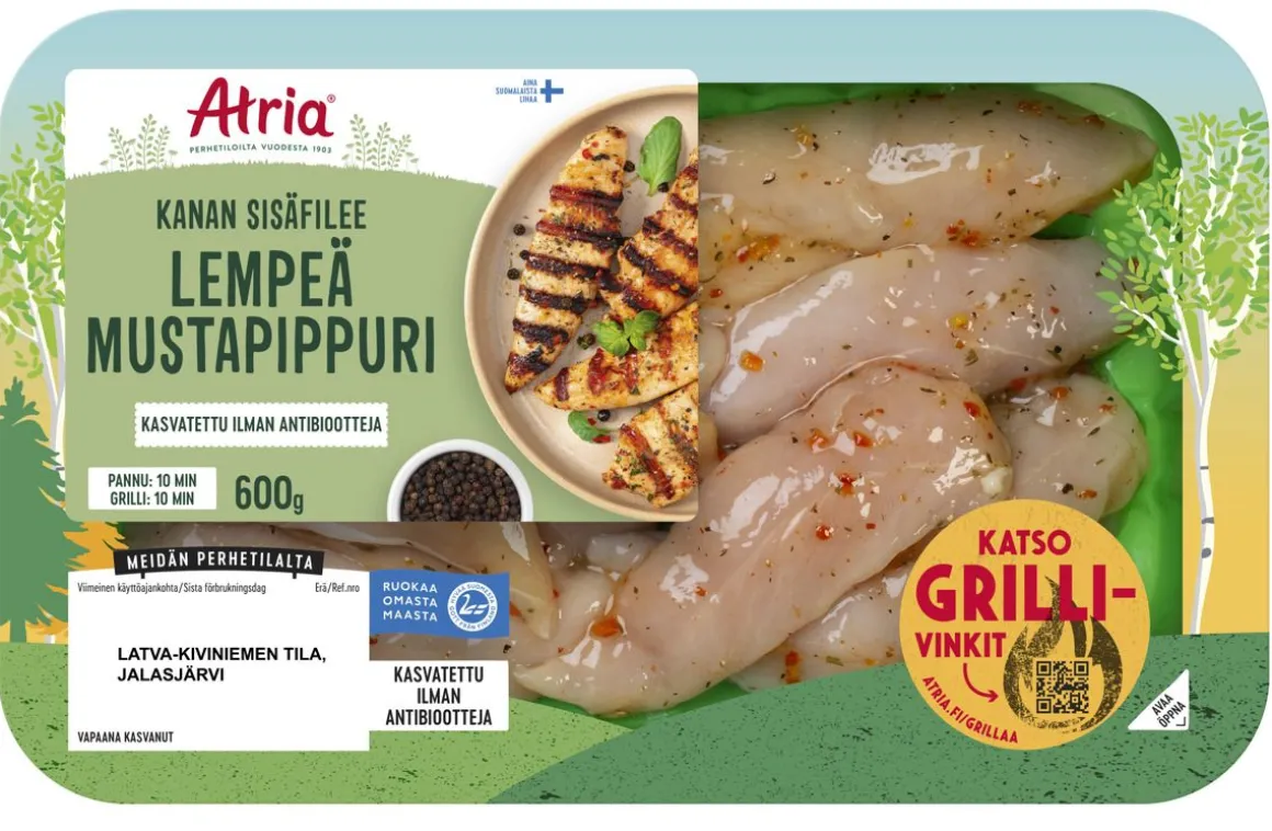 ATRIA KANAN SISÄFILEE LEMPEÄ MUSTAPIPPURI 600 G