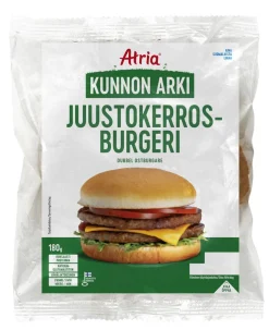 ATRIA KUNNON ARKI JUUSTOKERROSBURGERI 180 G