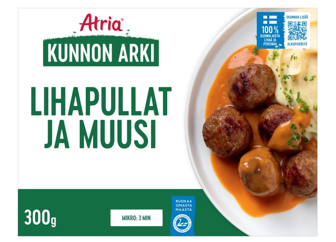 ATRIA KUNNON ARKI LIHAPULLAT JA MUUSI 300 G