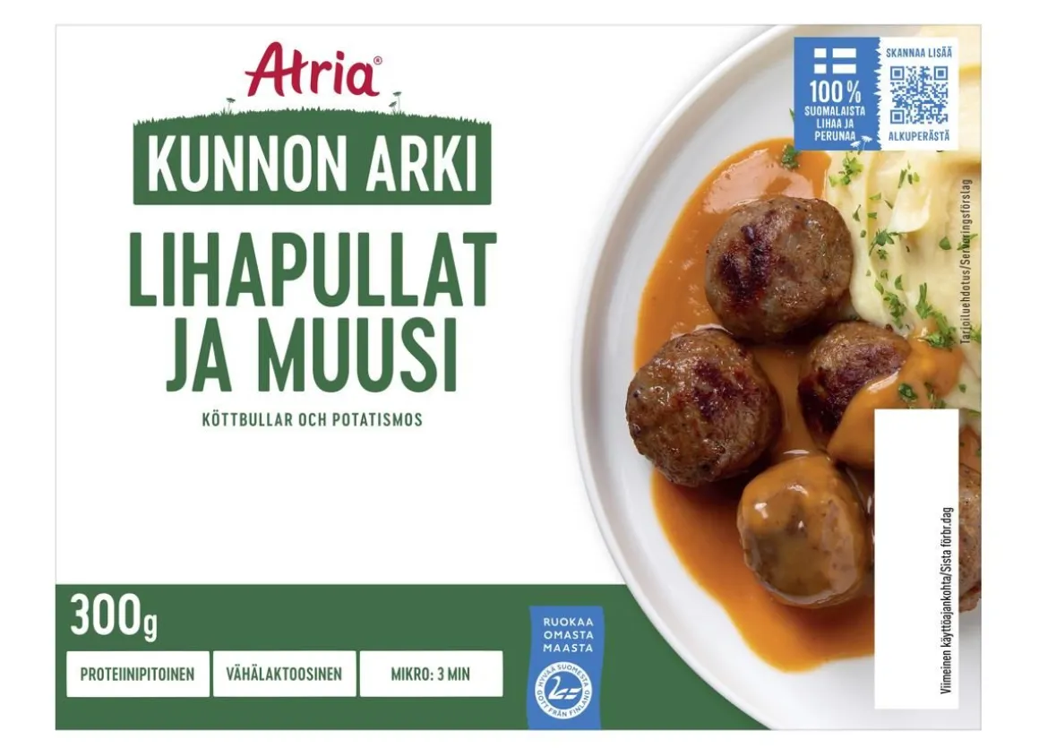 ATRIA KUNNON ARKI LIHAPULLAT JA MUUSI 300 G
