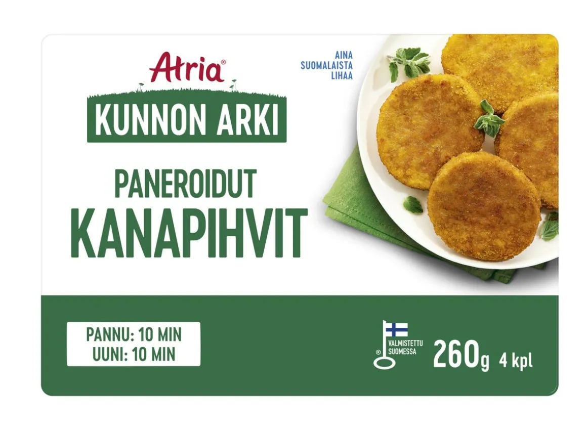 ATRIA KUNNON ARKI PANEROIDUT KANAPIHVIT 260 G