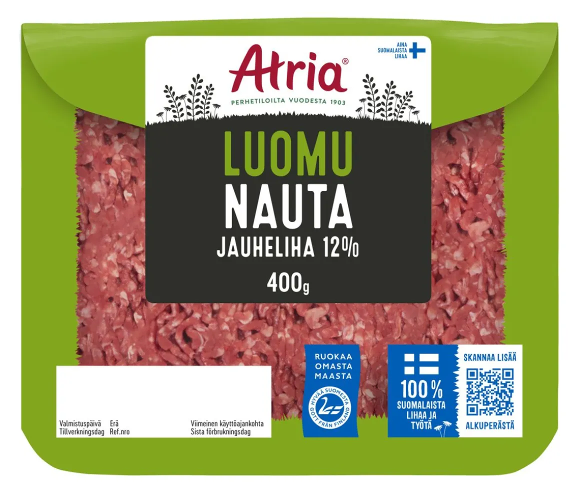 ATRIA NAUDAN LUOMU JAUHELIHA 12% 400 G