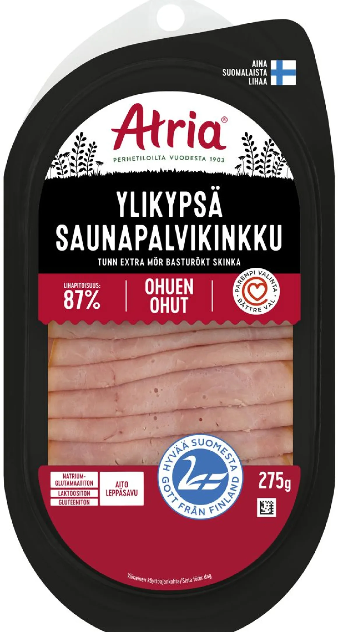 ATRIA OHUEN OHUT YLIKYPSÄ SAUNAPALVIKINKKU 275 G