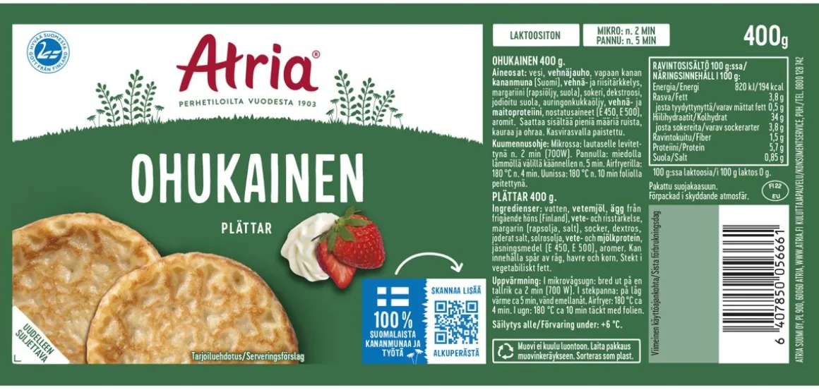 ATRIA OHUKAINEN 400 G
