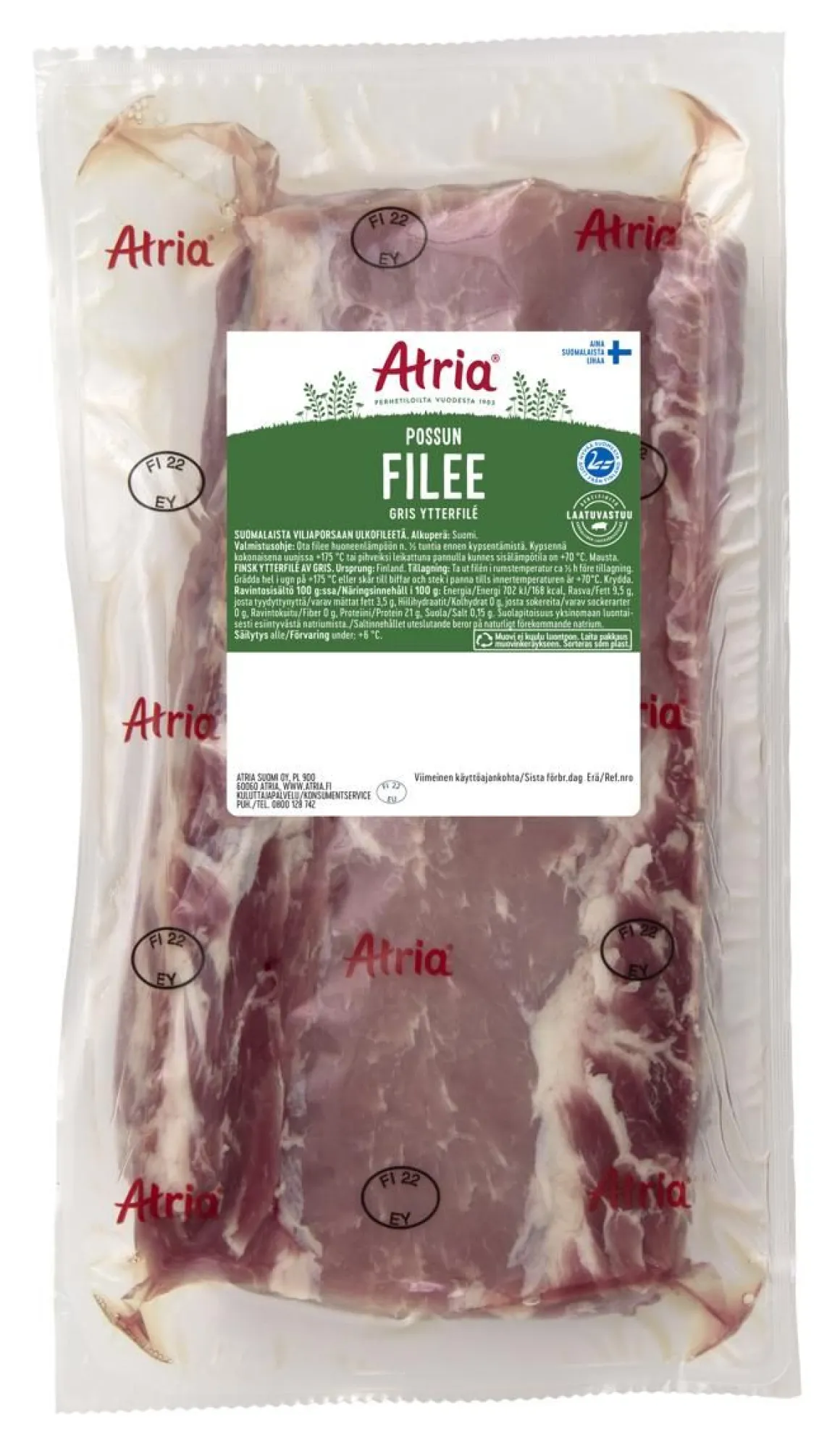 ATRIA POSSUN ULKOFILEE NATURELL N. 1,5KG