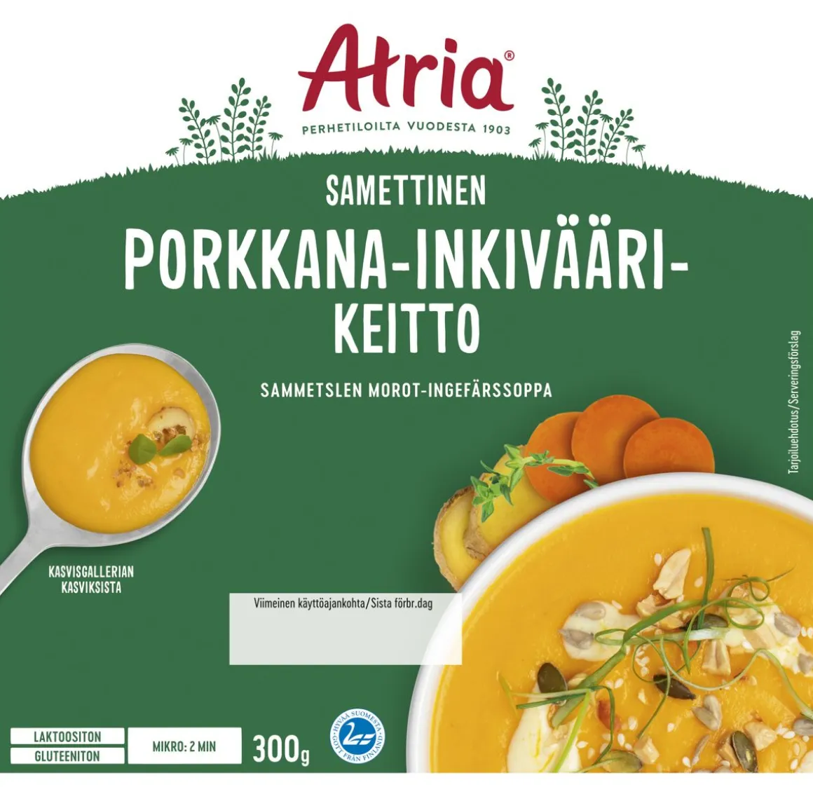 ATRIA SAMETTINEN PORKKANA-INKIVÄÄRIKEITTO 300 G