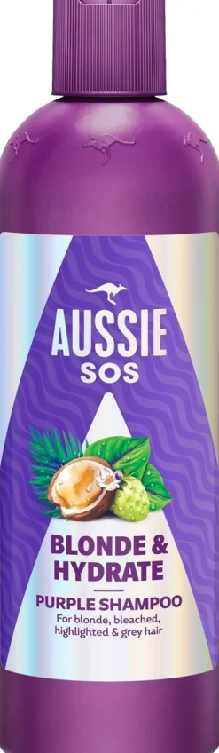 AUSSIE SOS BLONDE & HYDRATE PURPLE SHAMPOO 300 ML