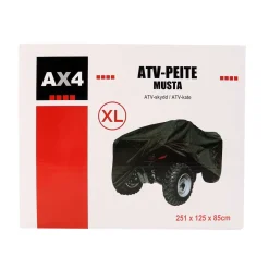 AX4 ATV-PEITE KOKO XL, MUSTA