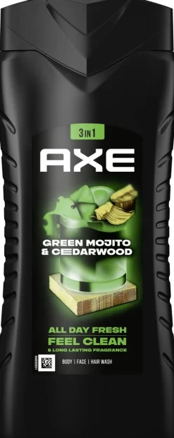 AXE SUIHKUSAIPPUA GREEN MOJITO+CEDARWOOD 400 ML
