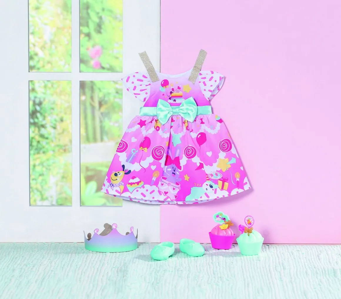 BABY BORN DELUXE SYNTYMÄPÄIVÄMEKKO 43 CM NUKELLE