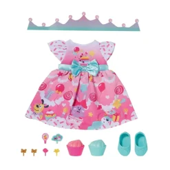 BABY BORN DELUXE SYNTYMÄPÄIVÄMEKKO 43 CM NUKELLE