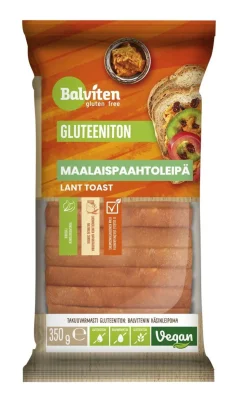 BALVITEN MAALAISPAAHTOLEIPÄ GLUTEENITON 350 G
