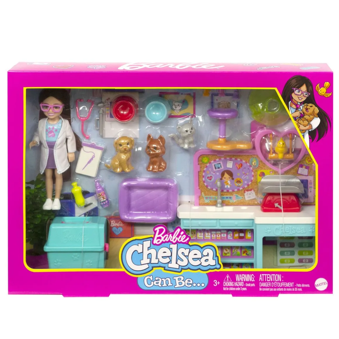 BARBIE CHELSEA CAN BE PET VET ELÄINLÄÄKÄRI