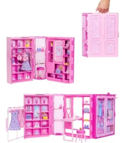 BARBIE FASHION FUN VAATEKAAPPI & NUKKE