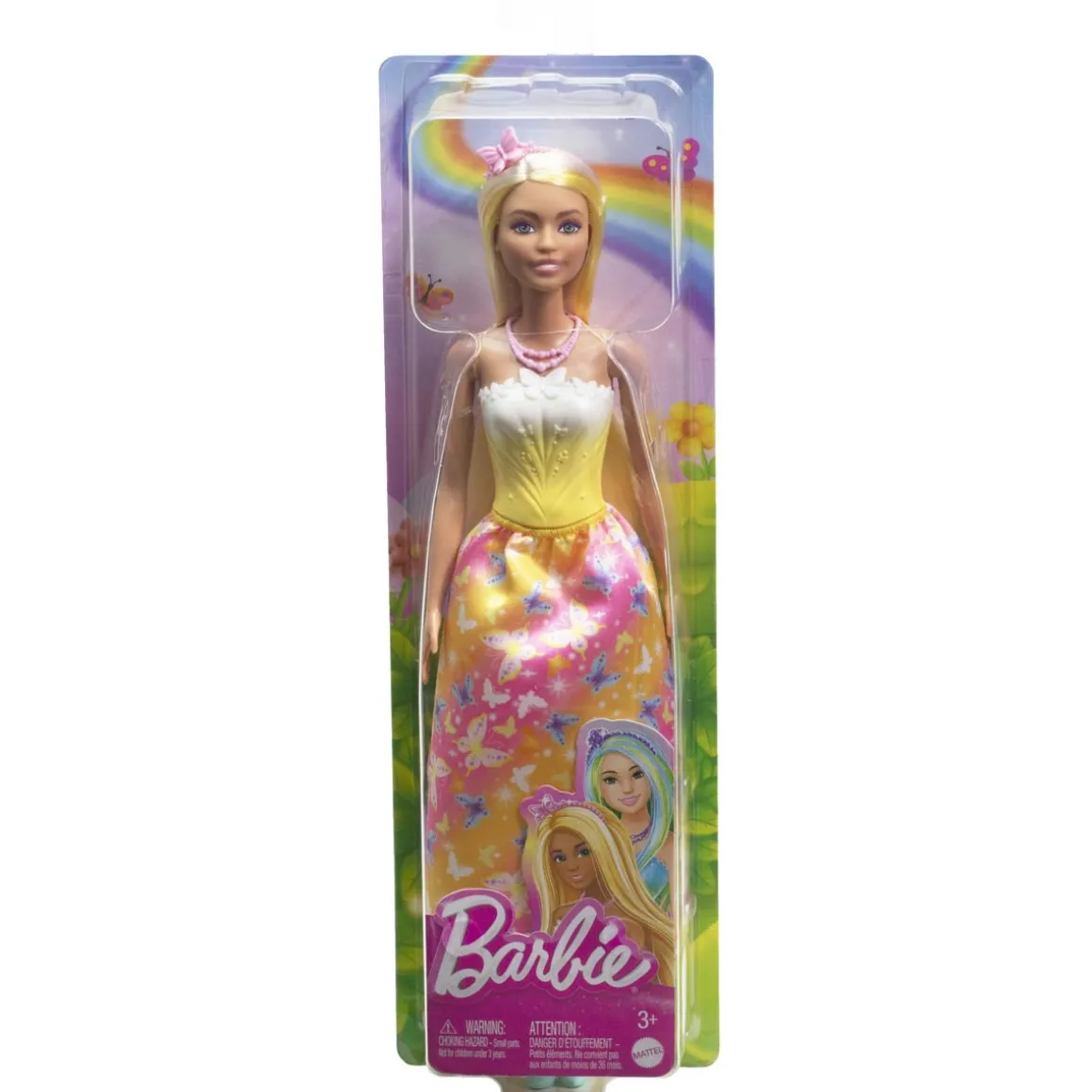 BARBIE PRINSESSA NUKKE KELTAINEN