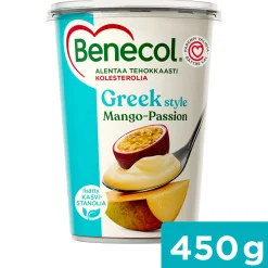 BENECOL GREEK STYLE JOGURTTI MANGO-PASSION 450 G