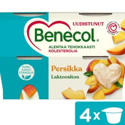 BENECOL JOGURTTI 4*115G PERSIKKA 460 G