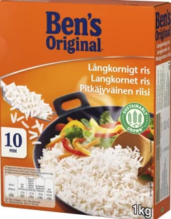 BEN'S ORIGINAL PITKÄJYVÄINEN RIISI 1KG