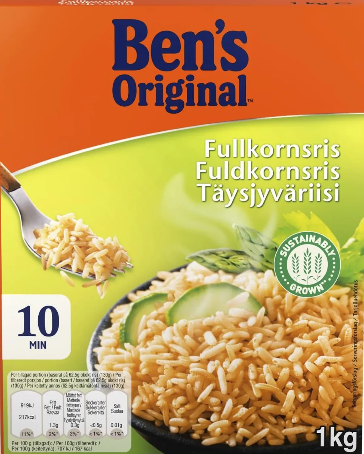 BEN'S ORIGINAL TÄYSJYVÄRIISI 1 KG