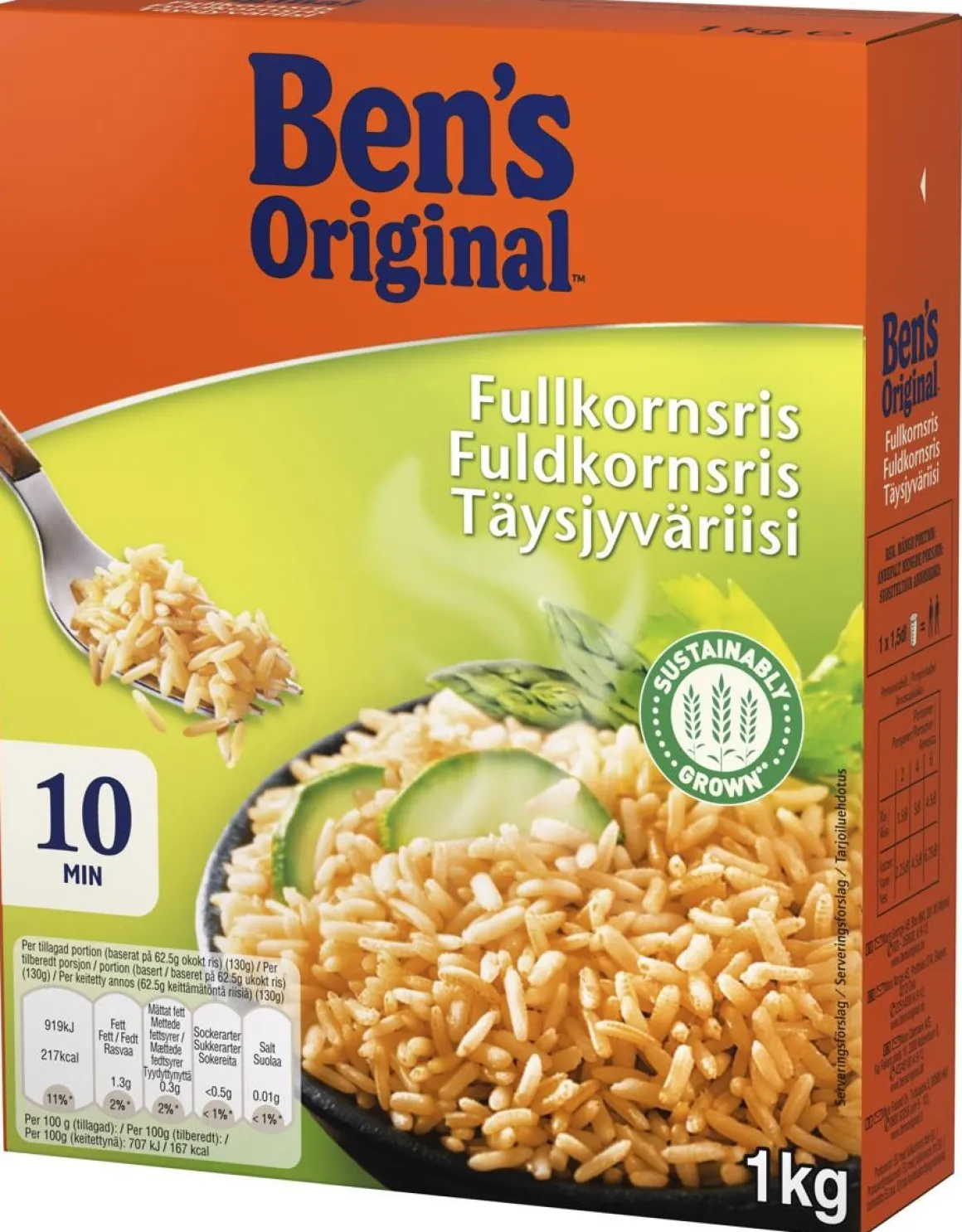 BEN'S ORIGINAL TÄYSJYVÄRIISI 1 KG